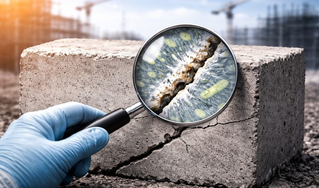 Kendi kendini onaran akıllı beton, gerçek ölçekli testlerde başarılı sonuçlar