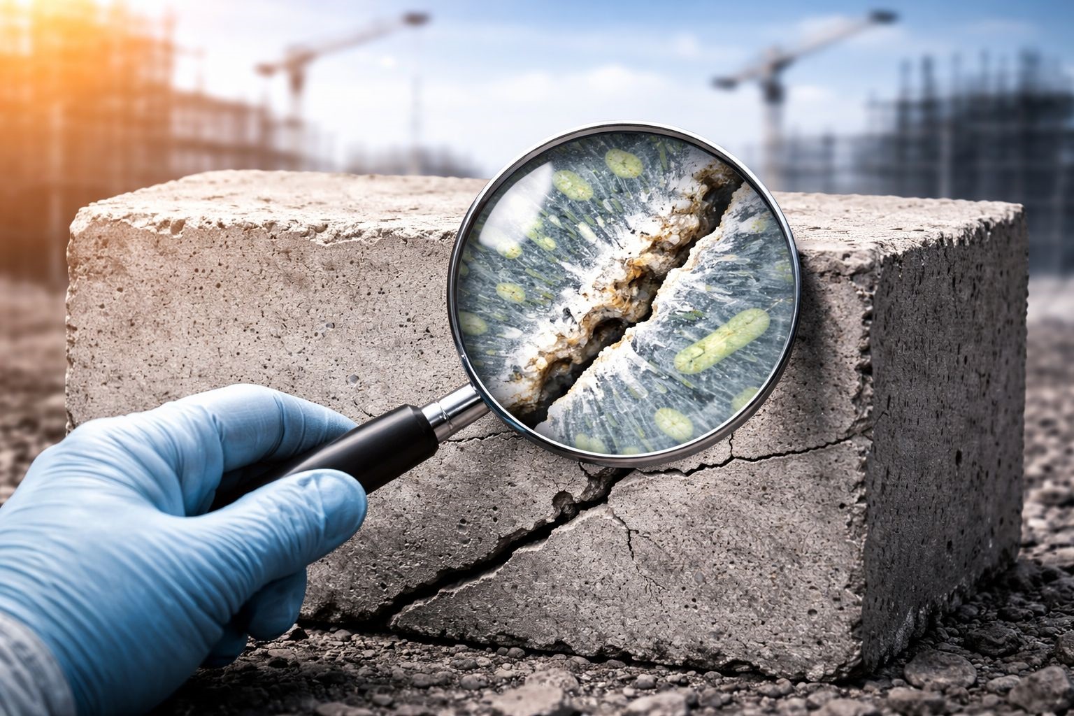 Kendi kendini onaran akıllı beton, gerçek ölçekli testlerde başarılı sonuçlar