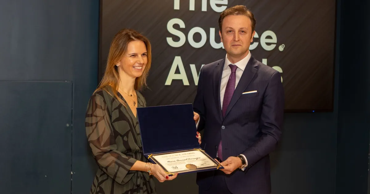 Nevra Onursal Karaağaç, The Source Awards 2026’da “Yılın Lideri” ödülünü aldı