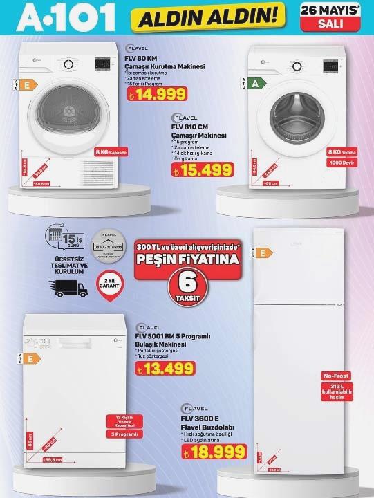 26 Mayıs 2026 A101 Aldın Aldın kataloğunda öne çıkan elektronik, ev, mutfak, tekstil ve gıda ürünleri 4 26 Mayıs 2026 A101 Aldın Aldın kataloğunda yer alan ürünler