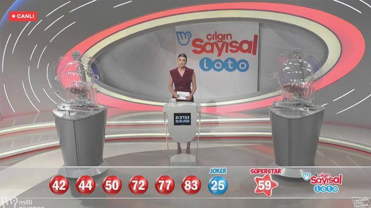 30 Mayıs 2026 Çılgın Sayısal Loto sonuçları: 42, 44, 50, 72, 77, 83