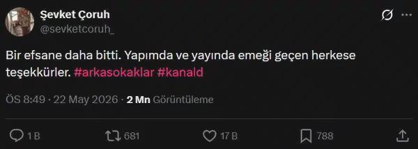Arka Sokaklar Final Kararı ve Veda Mesajı