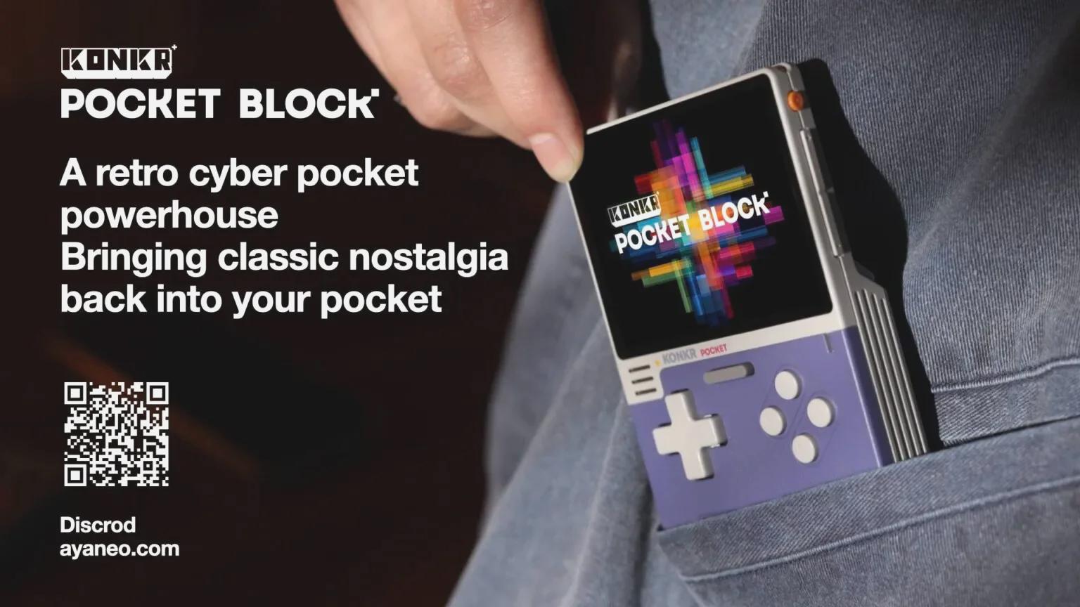 Ayaneo, Game Boy esintili yapay zeka destekli kompakt el konsolu Konkr Pocket Block’u tanıttı 4 Konkr Pocket Block tanıtıldı