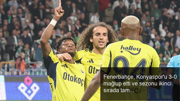 Fenerbahçe, Konyaspor’u 3-0 mağlup etti ve sezonu ikinci sırada tamamlamayı garantiledi