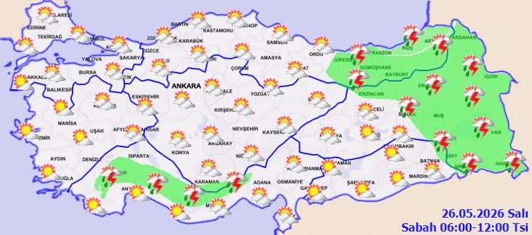 İstanbul’da yağmur bekleniyor; Marmara’da serin ve yer yer sağanaklı hava etkili olacak 4 Yarın için bölgesel görünüm