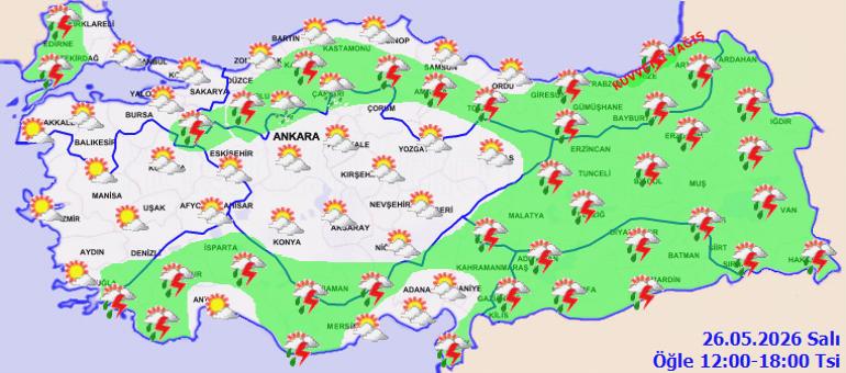 İstanbul’da yağmur bekleniyor; Marmara’da serin ve yer yer sağanaklı hava etkili olacak 5 Yarın için bölgesel görünüm