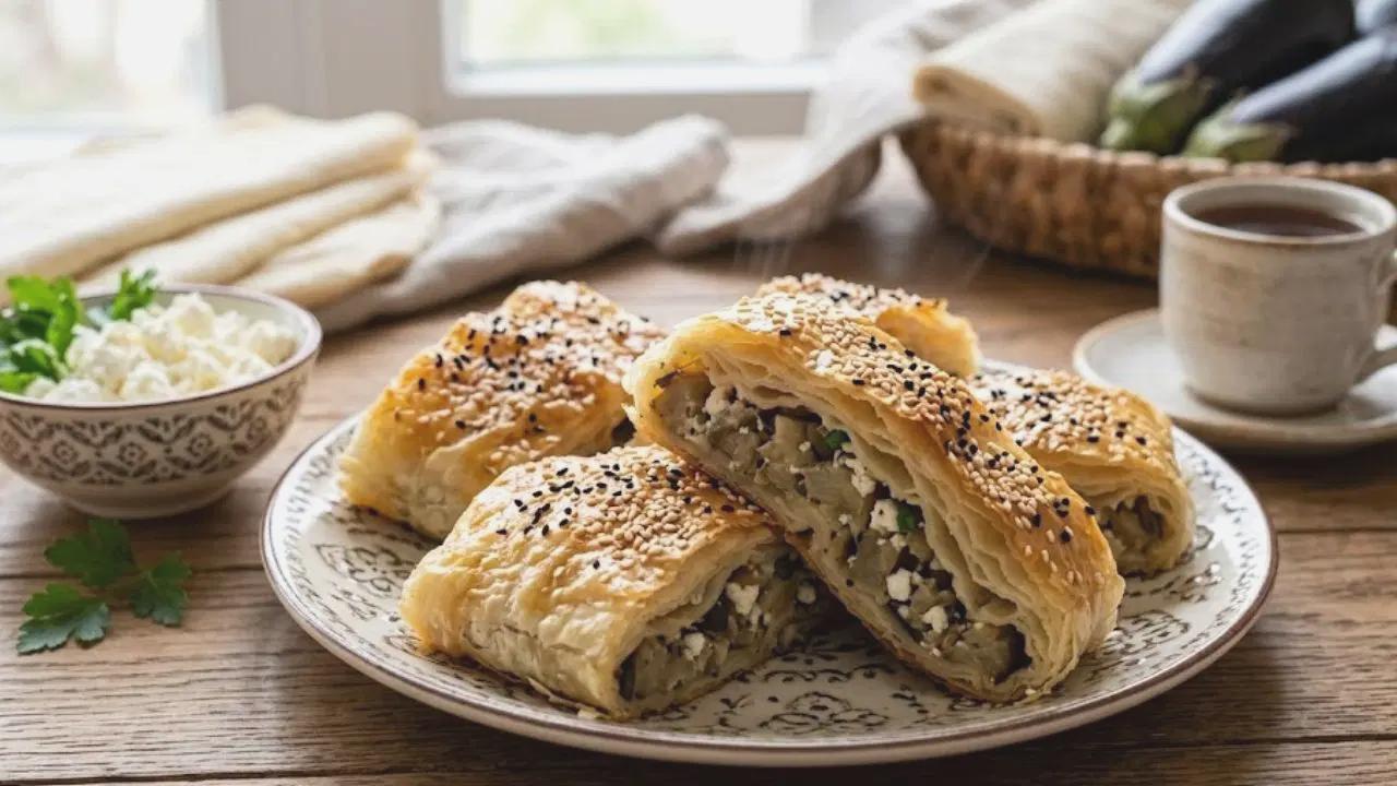 Köz Patlıcanlı Börek Tarifi: Malzemeler ve Yapılışı 2 Köz Patlıcanlı Börek Tarifi