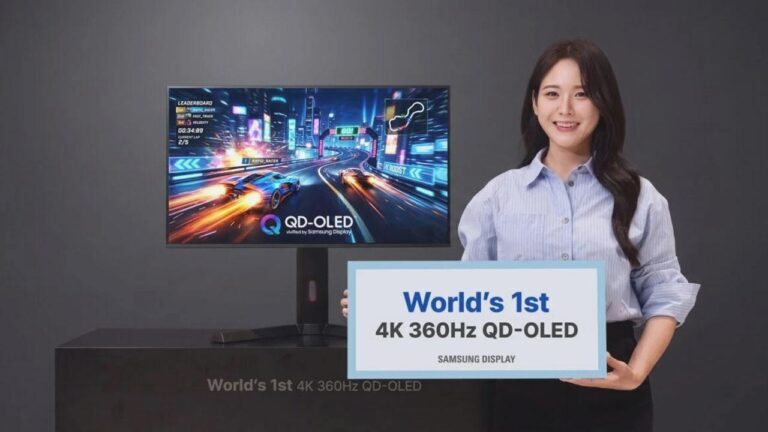 Samsung, 4K 360Hz ve Full HD 680Hz destekli ilk QD-OLED panelini duyurdu