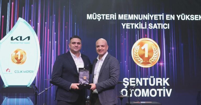 Şentürk Otomotiv, Kia Türkiye’den müşteri memnuniyeti ve garanti süreç yönetimi alanlarında iki ödül aldı