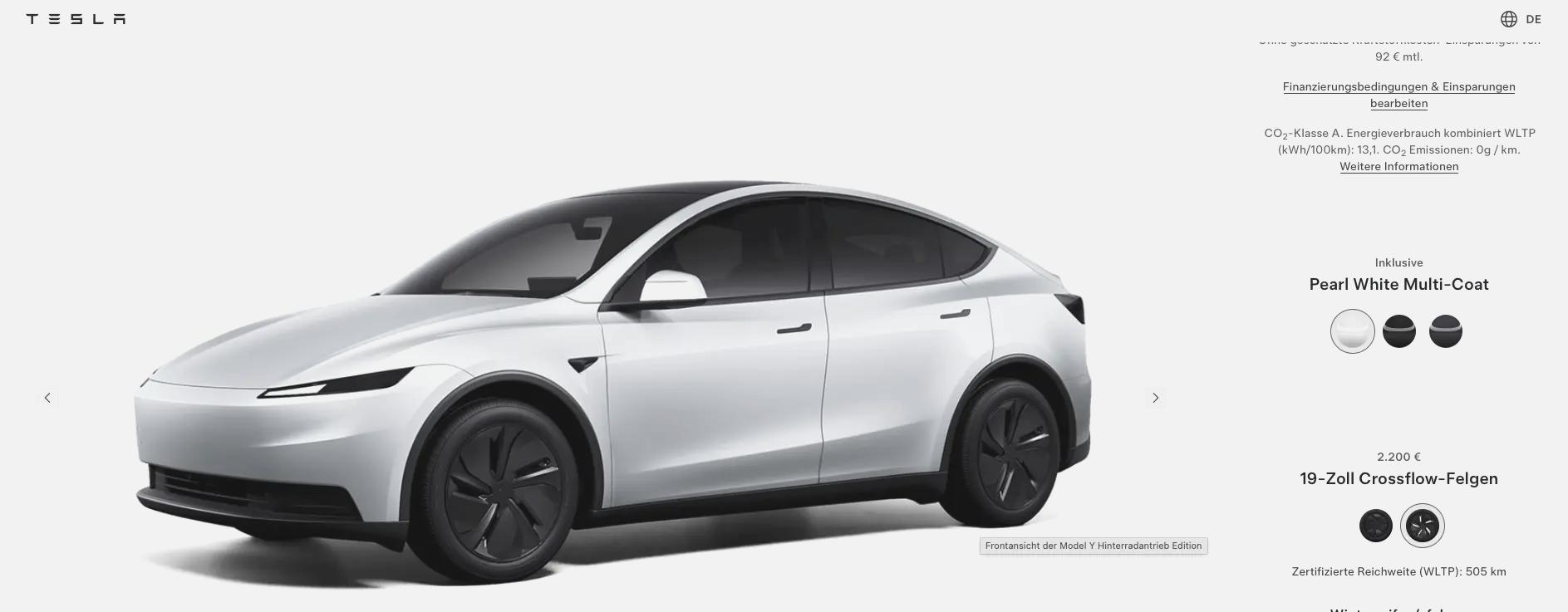 Tesla Model Y Türkiye konfigüratöründeki ücretsiz 19 inç jant seçeneği bir gün içinde kaldırıldı 2 Tesla Model Y Türkiye konfigüratöründeki 19 inç jant seçeneği kaldırıldı