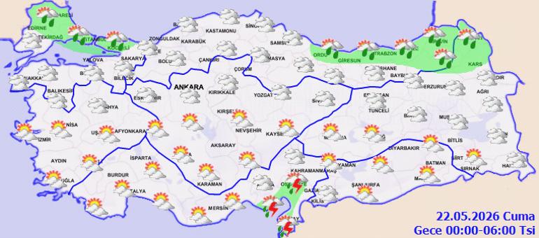 Türkiye genelinde sağanak yağış bekleniyor, İstanbul'da 3 gün yağmur var 2 Türkiye genelinde hava durumu özeti