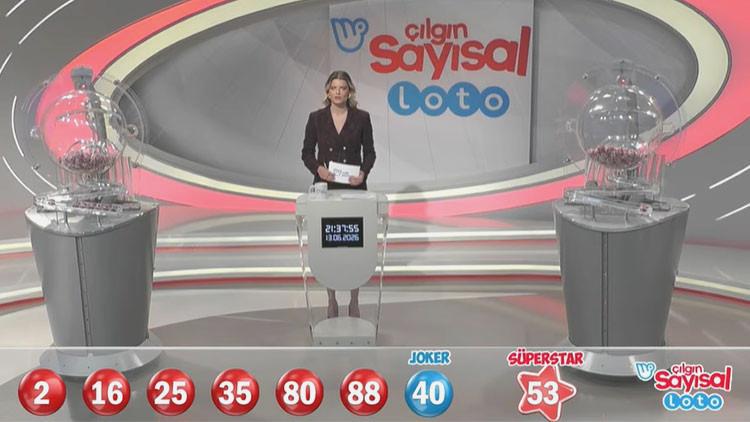 13 Haziran 2026 Çılgın Sayısal Loto Sonuçları