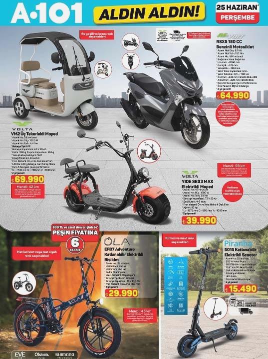 A101 25 Haziran 2026 Aktüel Katalog Öne Çıkan Ürünler ve Fiyatlar 7 Klima ve Ulaşım Ürünleri