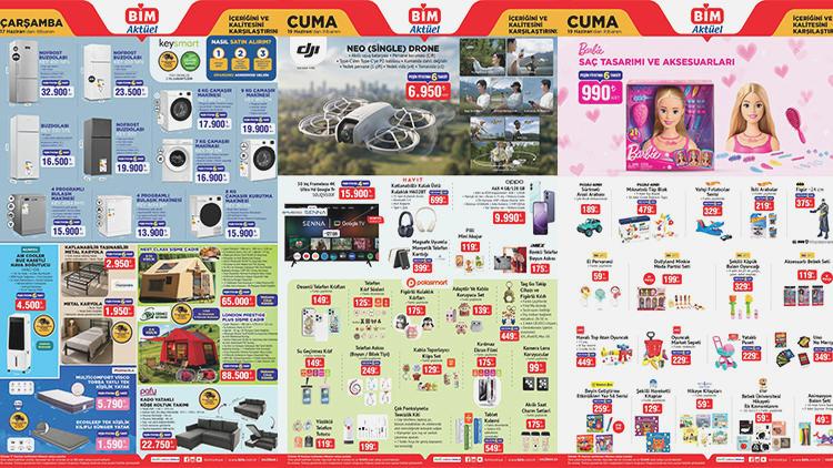 BİM Aktüel 19 Haziran 2026 Kataloğu Elektronik Ev Aletleri Giyim Oyuncak ve Temel Ürünler