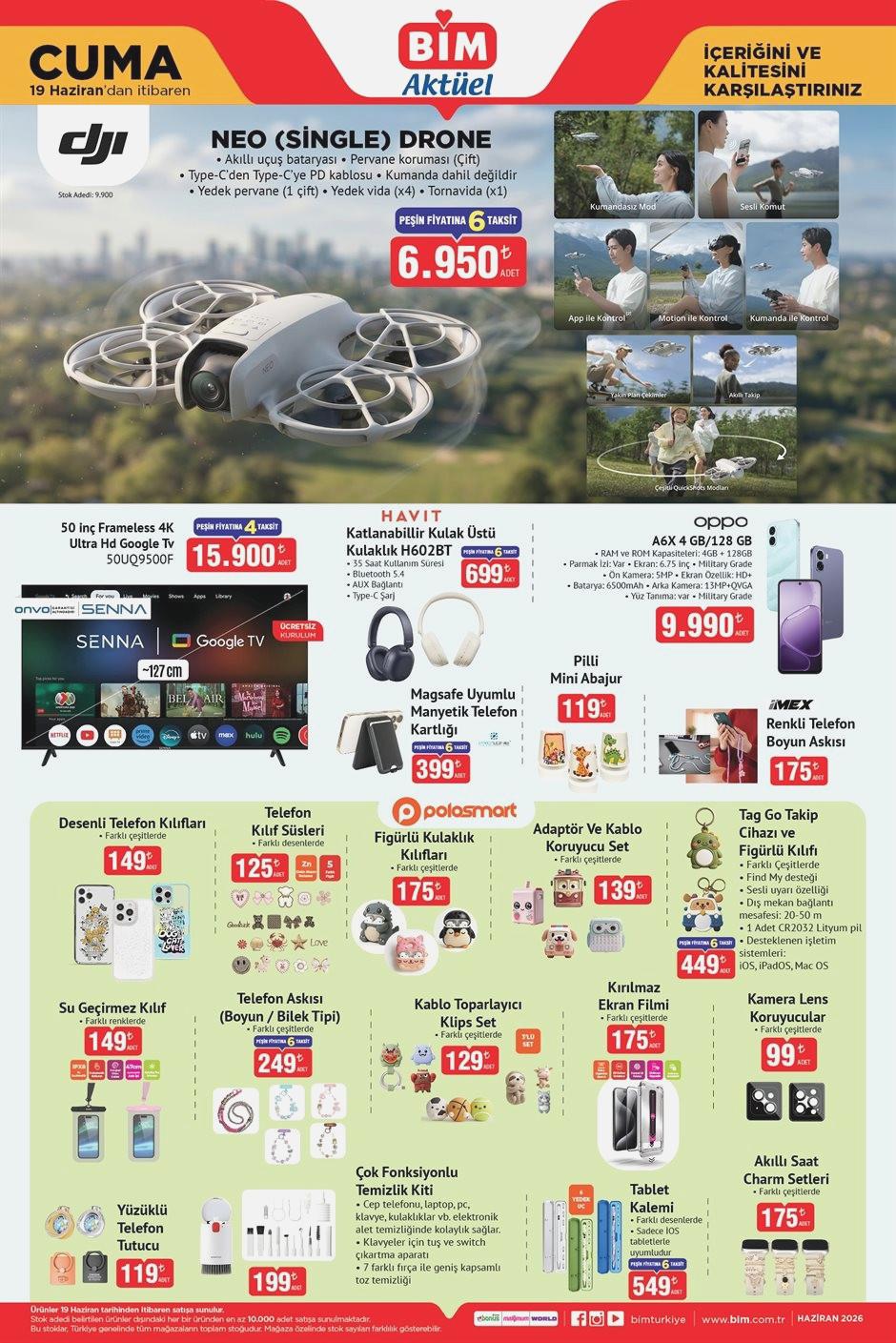 BİM Aktüel 19 Haziran 2026 Kataloğu Elektronik Ev Aletleri Giyim Oyuncak ve Temel Ürünler 4 BİM Aktüel 19 Haziran 2026 Kataloğu