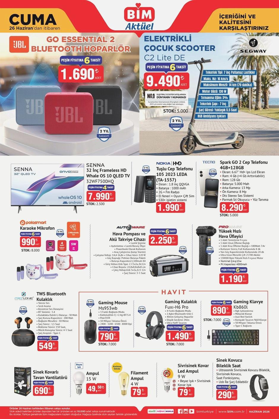 BİM Aktüel 23-26 Haziran Katalog Öne Çıkan Ürünler ve Fiyatlar 7 26 Haziran BİM Kataloğu 2026