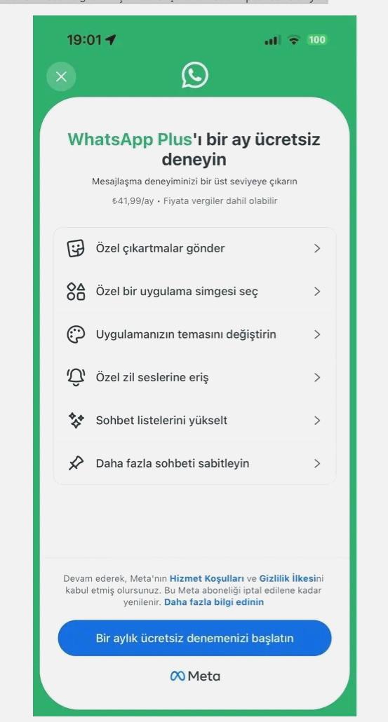 WhatsApp Plus Aboneliği Türkiye’de Kullanıma Açıldı: Fiyat ve Sunulan Özellikler 1 WhatsApp Plus Aboneliği Türkiye’de Kullanıma Açıldı