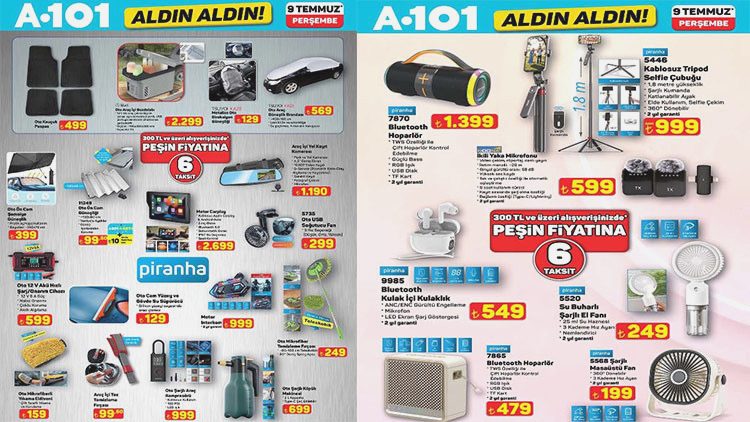 9 Temmuz 2026 A101 Aktüel Ürünleri ve Fiyatları