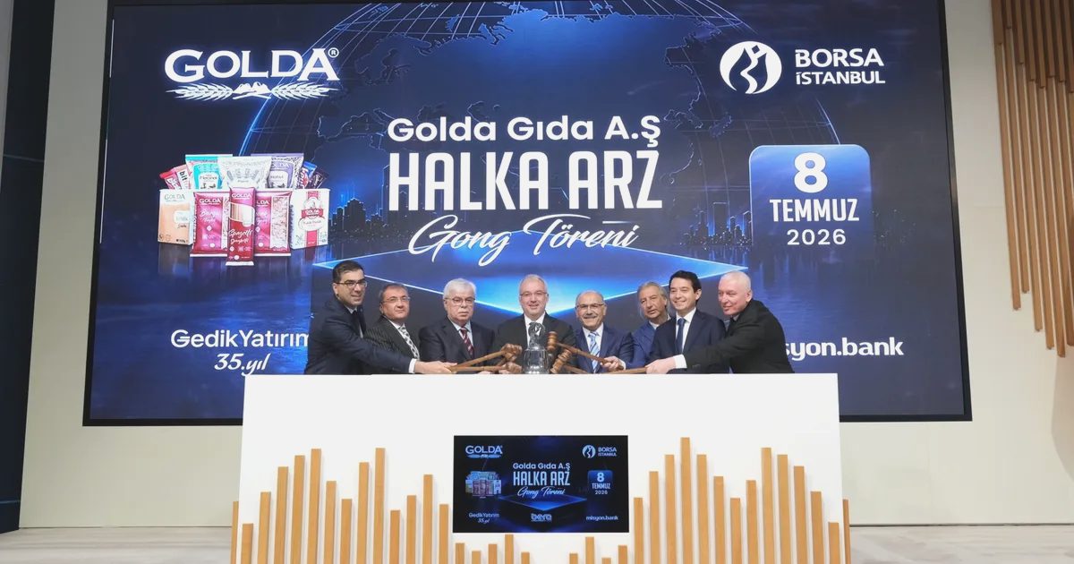 Golda Gıda halka arzında 805 milyon TL büyüklük ve 749 bin yatırımcıya dağıtım