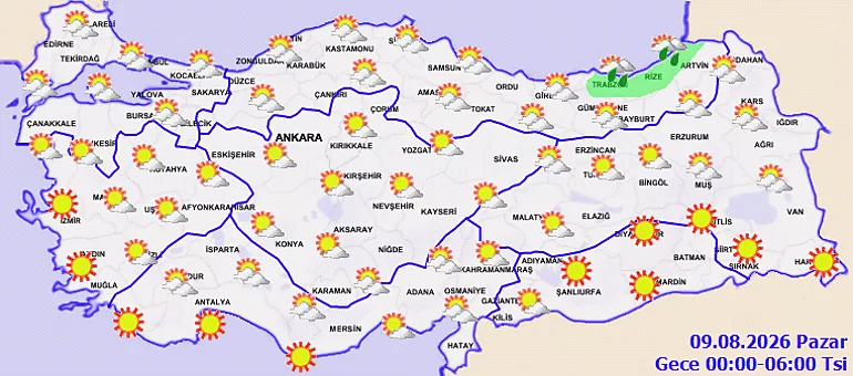 Son dakika hava durumu tahminleri il il | Yarın (9 Ağustos) hava nasıl olacak? Pazar günü İstanbul'da yağmur var mı? Meteoroloji'den İstanbul ve birçok ile uyarı! 3 son dakika hava durumu tahminleri il il yarin 9 agustos hava nasil olacak r8CBKEzO
