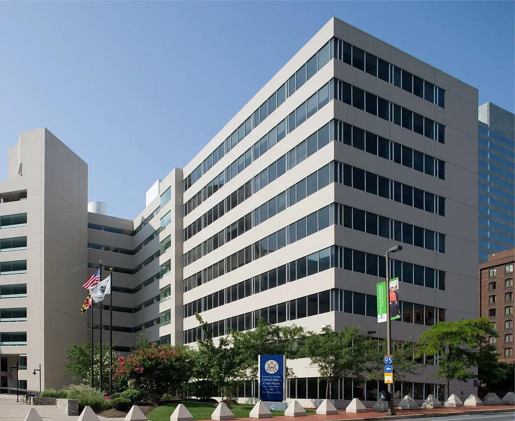ABD Maryland federal mahkeme binasının dış cephe fotoğrafı