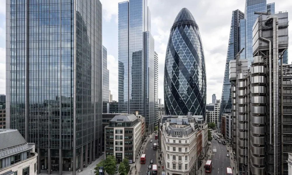 AmTrust sigorta şirketinin Londra St Mary Axe bölgesindeki yeni gökdelen planı