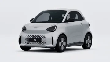 Smart #2 iki kisilik tam elektrikli sehir otomobili beyaz renk