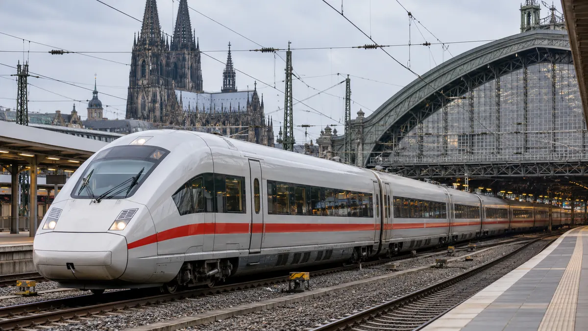 Almanya demiryolu taşımacılığı ve reasürans temsili tren istasyonu