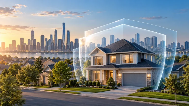 Enact Mortgage 2028 kota payı reasürans anlaşmasını temsil eden konut sigortası görseli