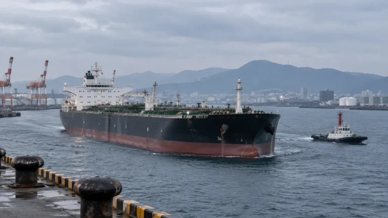 Japonya limanında petrol tankeri ve römorkör, deniz sigortası