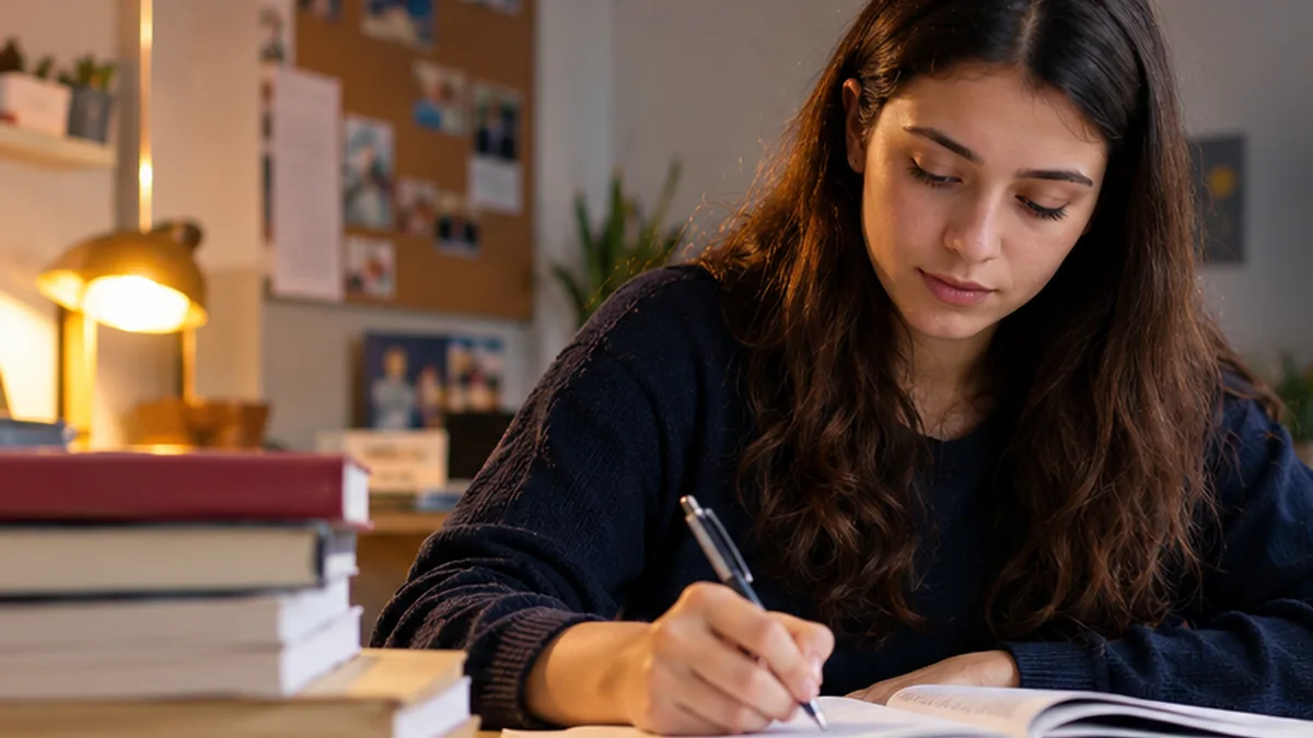 KYK başvurusu öncesinde öğrenim ve öğrenci bilgilerini kontrol eden üniversite öğrencisi