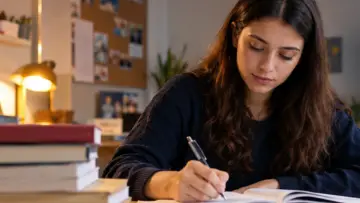 KYK başvurusu öncesinde öğrenim ve öğrenci bilgilerini kontrol eden üniversite öğrencisi