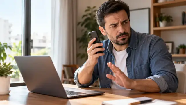 Telefon görüşmesindeki şüpheli talebi reddeden ve bilgisayarını koruyan kişi