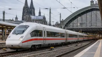 Almanya demiryolu taşımacılığı ve reasürans temsili tren istasyonu