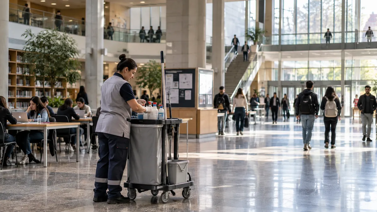 Ankara Üniversitesi sözleşmeli personel alımı için üniversite temizlik ve destek personeli çalışma ortamı