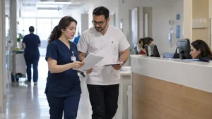 Atatürk Üniversitesi 2026 sözleşmeli personel alımı haberine yönelik temsili hastane sağlık personeli görseli
