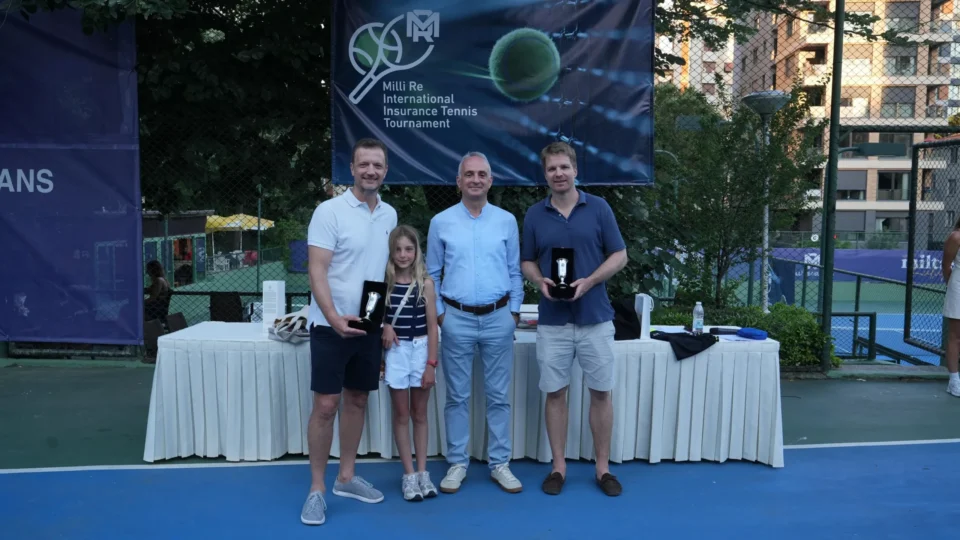 Millî Reasürans’ın 38. Uluslararası Sigortacılar Tenis Turnuvası’nda Şampiyonlar Belli Oldu