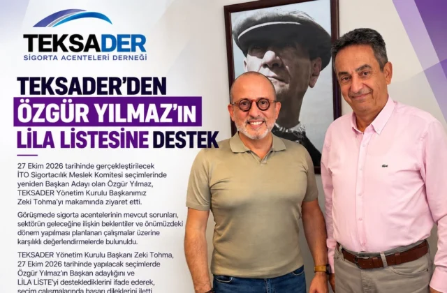 TEKSADER Yönetim Kurulu Başkanı Zeki Tohma ve Özgür Yılmaz görüşmesi
