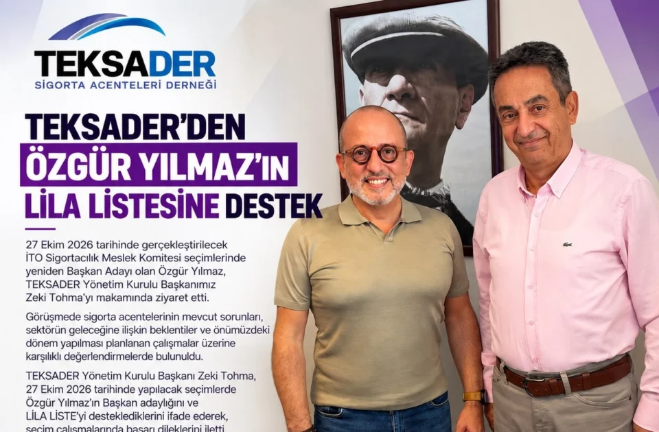 TEKSADER Yönetim Kurulu Başkanı Zeki Tohma ve Özgür Yılmaz görüşmesi