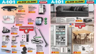 A101 12 Şubat 2026 Aldın Aldın kataloğunda indirimli ürünler ve yeni hafta fırsatları