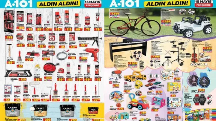 A101 15 Mayıs 2025 Aktüel Ürünler ve İndirimler