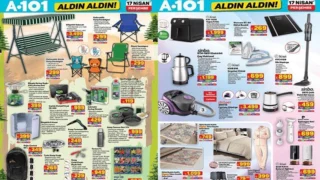 A101 17 NİSAN AKTÜEL İNDİRİMLERİ 2025 || A101 kataloğu bu Perşembe ürünleri neler? Akülü araba, yağsız fritöz, kamp malzemeleri A101’de olacak