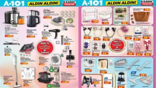 A101 6 Kasım 2025 Aldın Aldın Kataloğu: Bu Haftanın Aktüel Ürünleri, Katı Meyve Sıkacağı, Isıtıcı Fan ve Halı Yıkama Makinesi