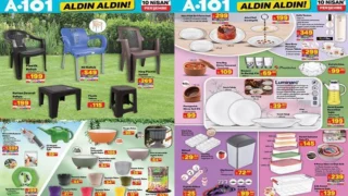 A101 AKTÜEL İNDİRİM KATALOĞU 10 NİSAN || A101 Aldın Aldın broşürü ile Perşembe günü neler geliyor? Berjer, beşik ve dolap takımı, bahçe bakım ürünleri A101’de olacak!