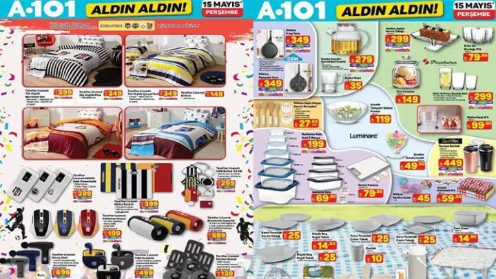 A101 Aktüel Kataloğu: 15 Mayıs Perşembe İndirimleri