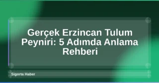 Gerçek Erzincan Tulum Peyniri: 5 Adımda Anlama Rehberi