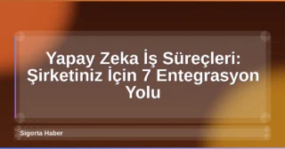 Yapay Zeka İş Süreçleri: Şirketiniz İçin 7 Entegrasyon Yolu