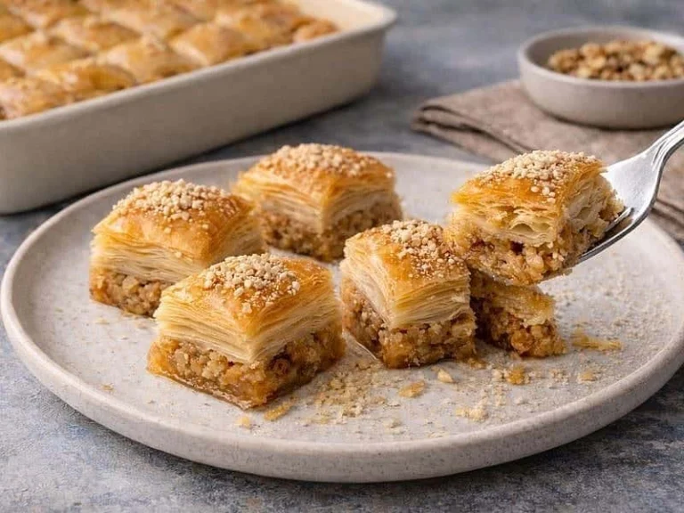 Bademli Ev Baklavası Tarifi, Malzemeleri ve Yapılış Aşamaları
