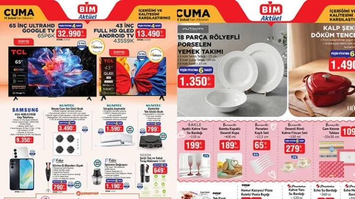 Bim Aktüel Kataloğu 13 Şubat 2026 İndirimli Ürünler Listesi
