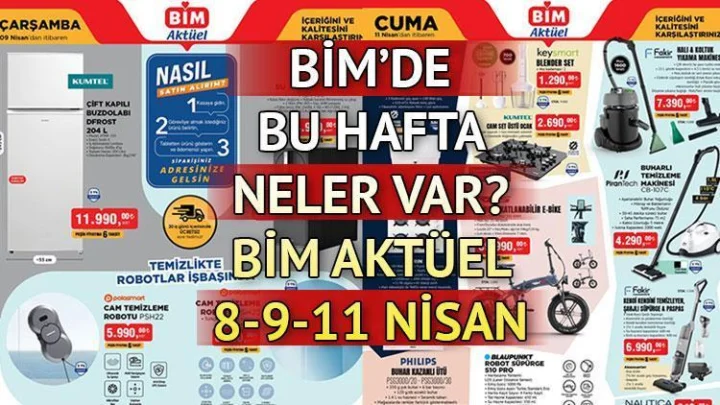BİM Aktüel Ürünler Kataloğu: 8-11 Nisan 2025
